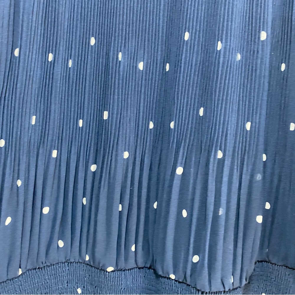 City Chic Plus Halter Chiffon Paris Spot Midi Dress Polka Dot Navy White XXL - Picture 8 of 11